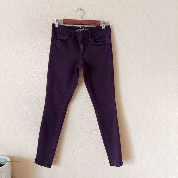 Universal Thread Mis Rise Skinny Jeans Purple Sz 0 / 25 - Picture 1 of 10